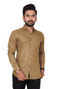 Besix Full Sleeve Beige Formal Shirt For Men Cotton Regular Fit Casual - Pure Premium Branded Shirts For Men Formal Stylish Slim