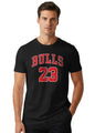Peppyzone Mens Regular Fit T-Shirt (PZ-Bulls-133_Black