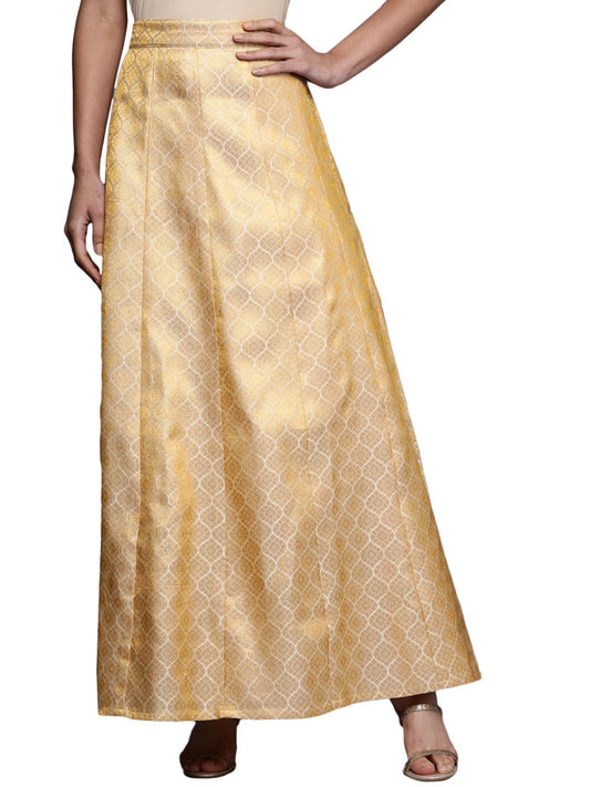 Libas Jacquard Classic Skirts Gold