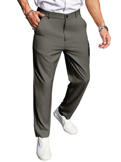 Noble Monk Formal Pants For Men | Stylish Regular Fit MenS Wear Trousers For Office Or Party | Solid Formal Regular Fit Trouser