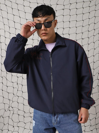 Hubberholme Men Polyester Printed Oversized Fit Collar Full Sleeves Jackets 7