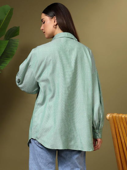 Kotty WomenS Oversized Comfortable & Stylish Casual Shirt(Multicolor,L)