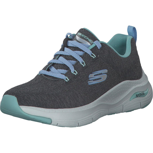 Skechers Women Arch Fit Comfy Wave Char Turq Sports Shoes