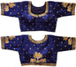 Pujia Mills WomenS Multicolor Phantom Silk Heavy Elephant Gold Thread Embroidery Sequins Zari Work Half Sleeves Readymade Saree