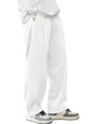SHIENZY Mens Relaxed Sweatpants (1649_Corduroy Pant_White