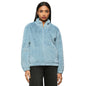 Pepe Jeans Blue Elasticated Fur Jacket