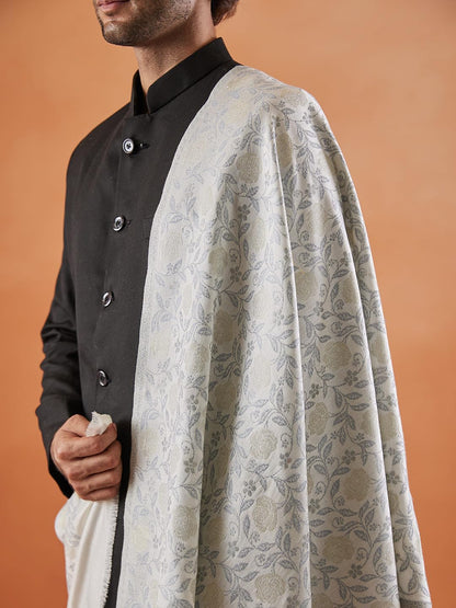 Pashmoda Men Gulnari Kaani Stole (Size 71x203 cm)