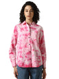 Hubberholme Women Cotton Washed Oversized Fit Spread Collar Full Sleeves Shirts