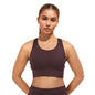 Enamor Womens Polyester Wire Free Casual Padded Sports Bra (A202_Choco Fudge