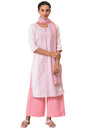 Pink Cotton Summer Plus Size Kurta Set