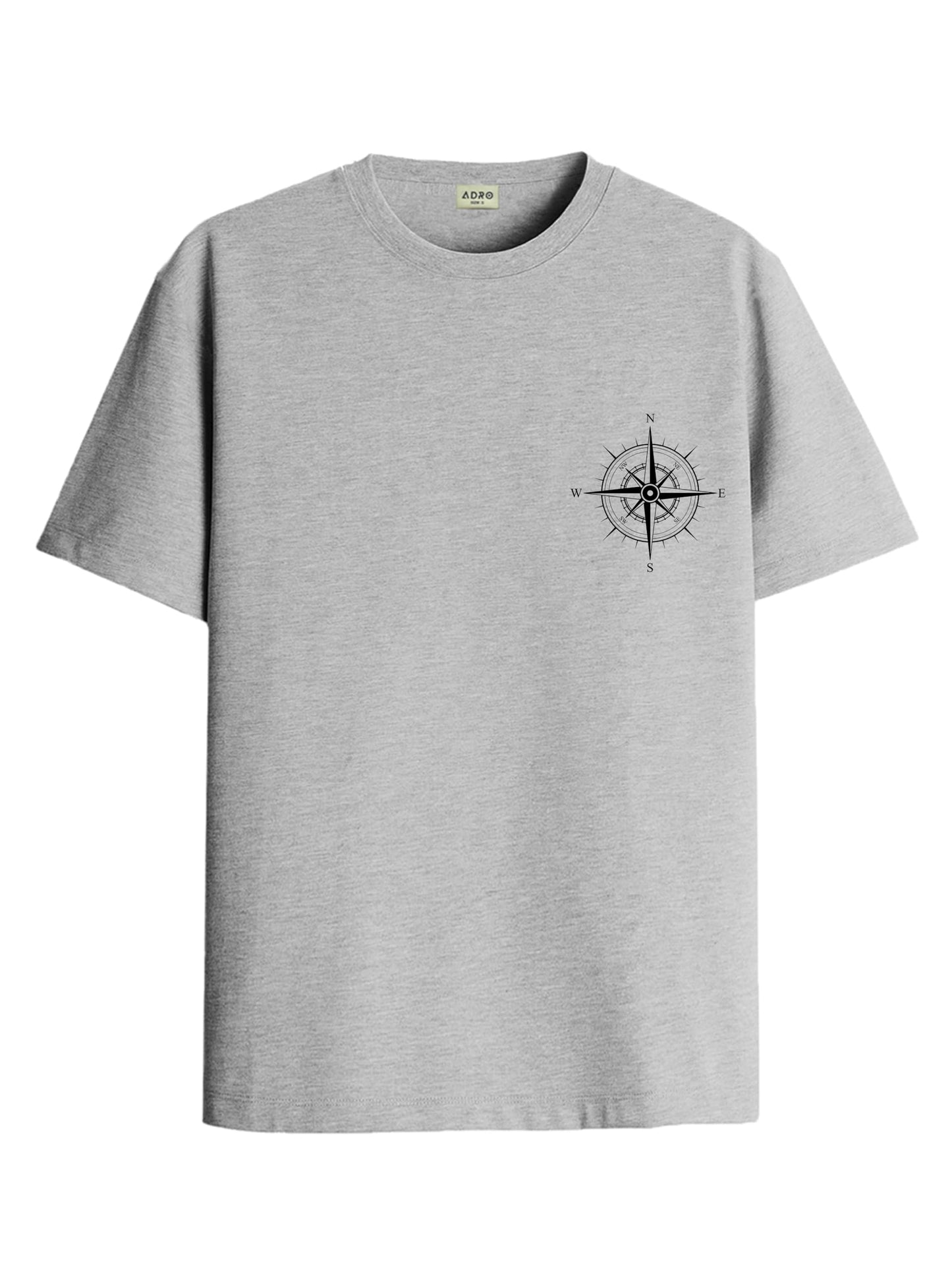 ADRO Tshirt for Men | Printed T Shirt for Men | 100% Cotton Tshirt | Graphic Printed T-Shirt | Chest Printed Tshirt | Unisex Tsh
