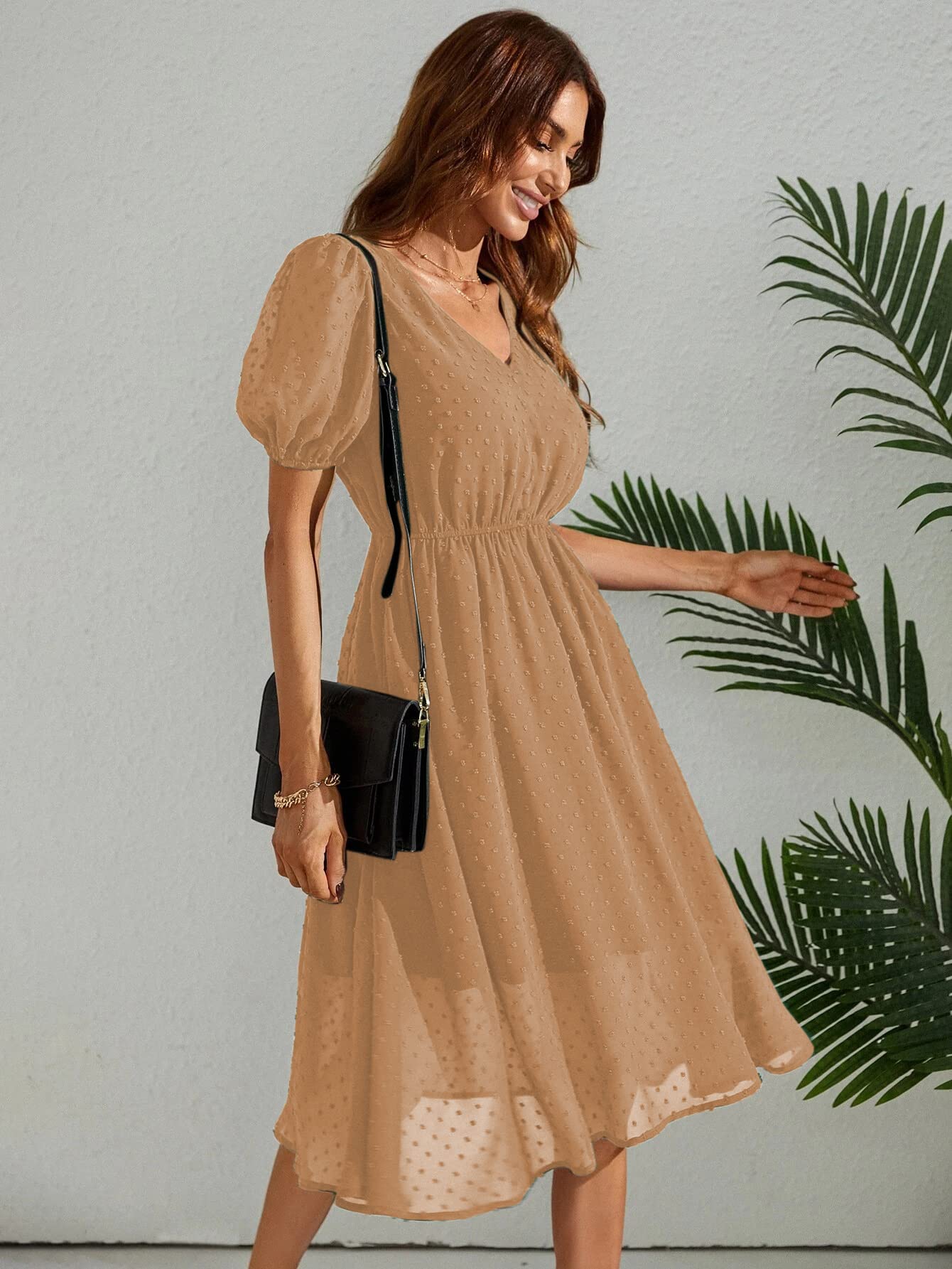 Tagas Women'S Georgette A-Line Standard Standard Length Dress (Op-3210-1)