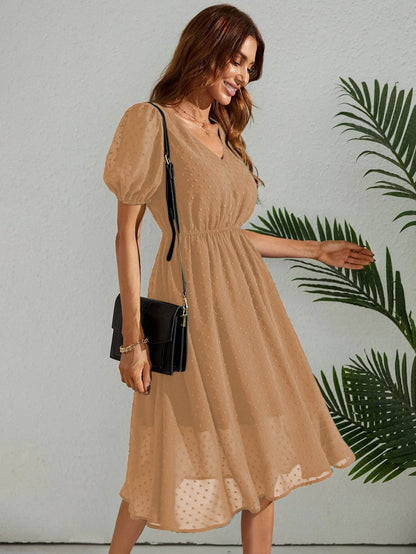 Tagas Women'S Georgette A-Line Standard Standard Length Dress (Op-3210-1)