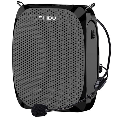 Portable Voice Amplifier SHIDU Personal Microphone Headset for Speaking Rechargeable Mini Pa System for Teachers Tour Guides Coa