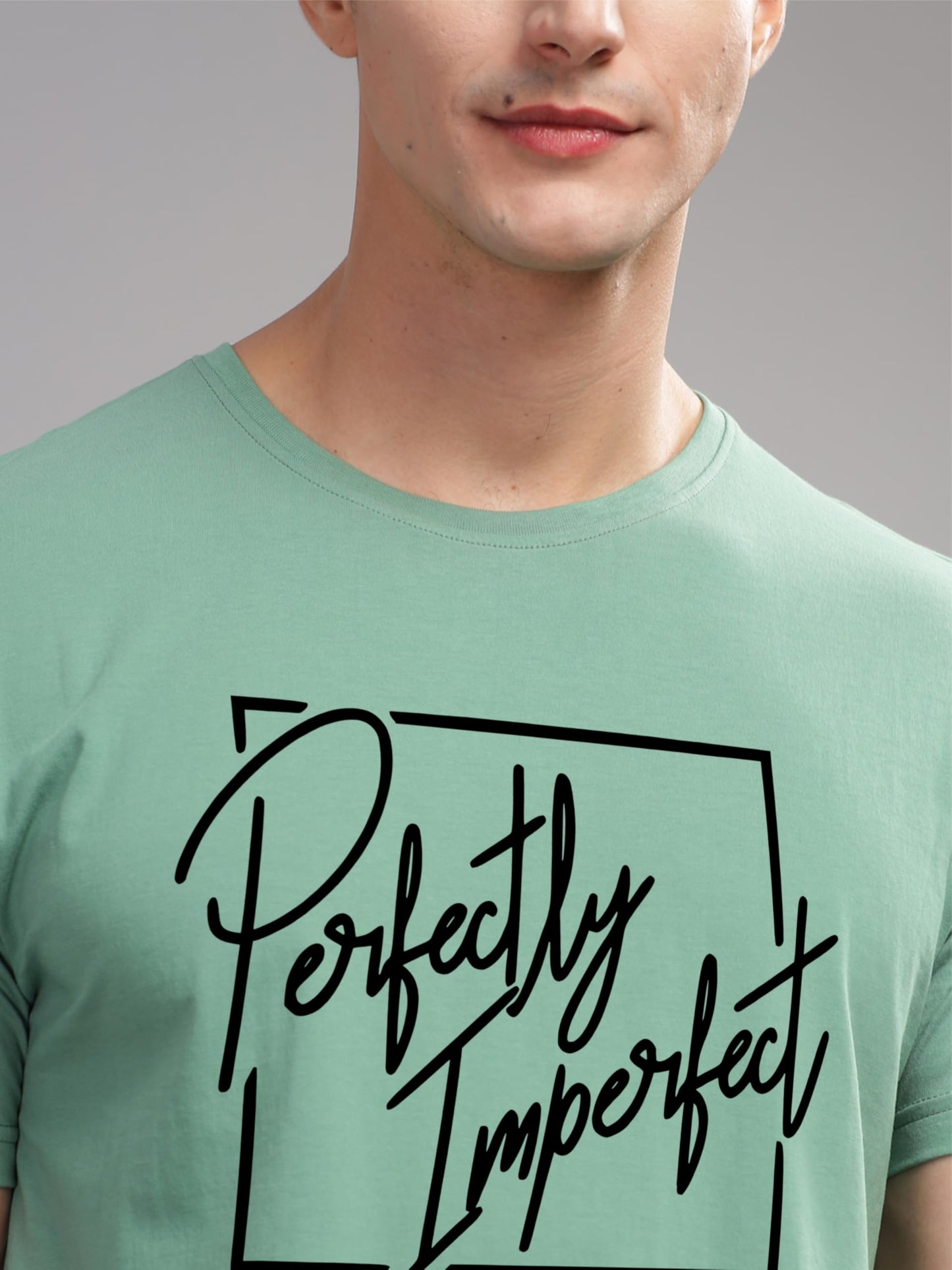 ADRO Mens Printed T Shirt - Premium Cotton Graphic Printed Tshirt - Pista T-Shirt - RN24-FECT-PT