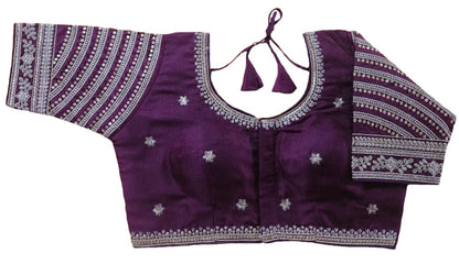 Vihu Fashion WomenS Blouse Readymade Blouse Embroidery Multi Coding Gold Thread Indian Ethnic Designer Stitched WomenS Readyma