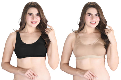 Lux Venus Wire Free Slip On Moulded Full Coverage Sports Bra