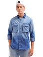 The Indian Garage Co Mens Regular Fit Shirt (0723-CARGDNMSRT-01_Navy