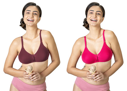 Lyra 516 Flora Mesh Ladder Moulded Premium Cotton Bra