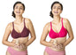 Lyra 516 Flora Mesh Ladder Moulded Premium Cotton Bra