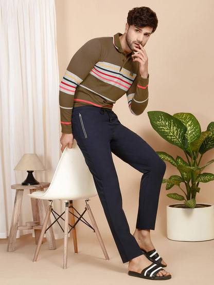 Sweet Dreams Men Solid Trackpants Navy