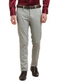 Turtle Men Cotton Stretch Slim Fit Grey Melange Solid Formal Trouser