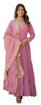 Fashion Basket WomenS Georgette Anarkali Dress Pink