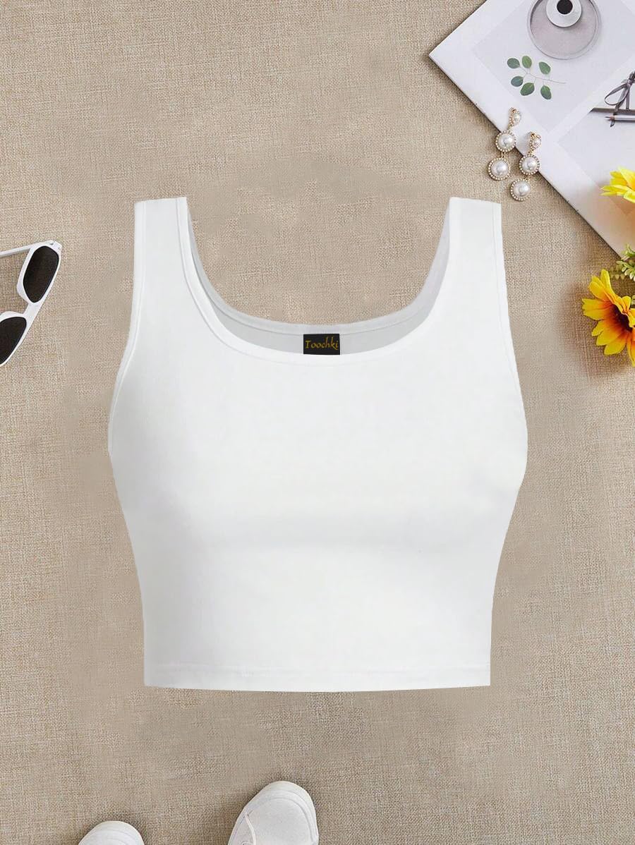 Toochki Top for Women | Spandex | Crop | Black White Grey | Short | Western| Pack of 3 Tops | Tunics