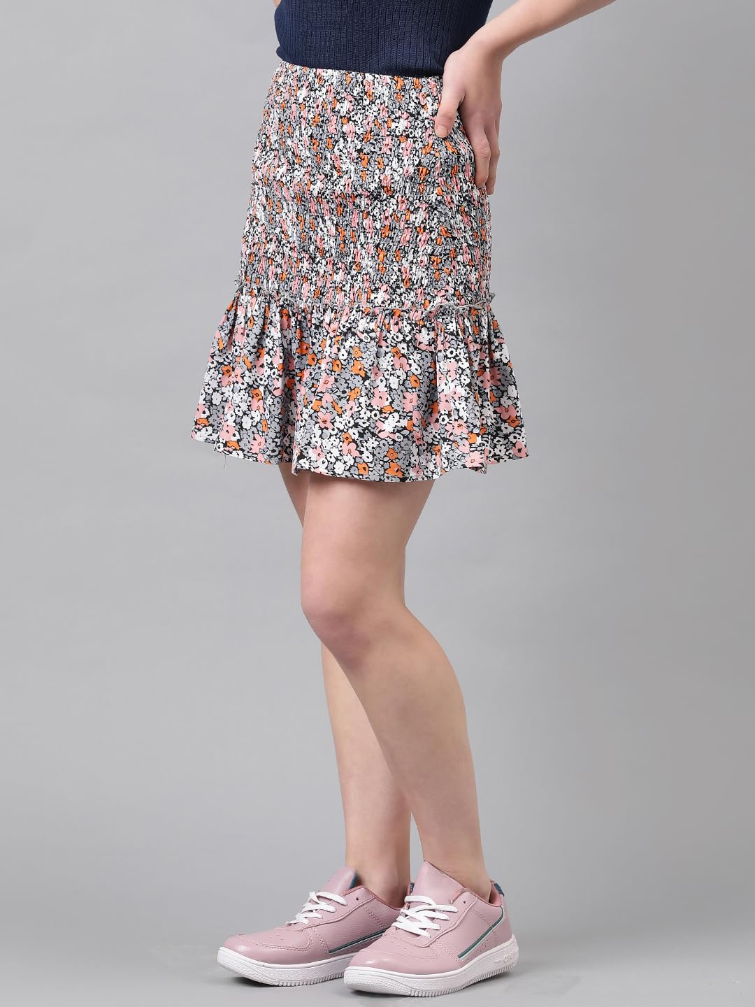 Kotty WomenS Printed A-Line Western Looks Skirt Multicolour