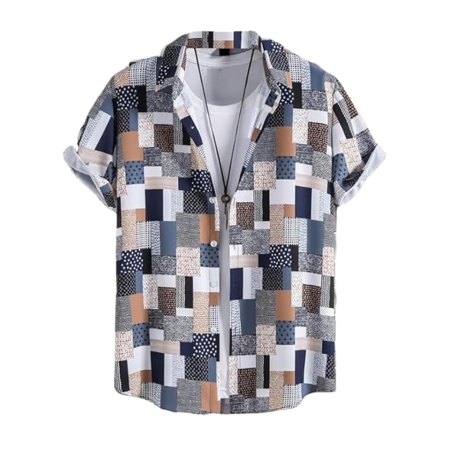 Funky Rich Regular Fit Shirt For Men | Half Sleeve Lycra Shirt | Casual Shirt For Men | Trendy Printed Shirt Design | Lycra Fabr