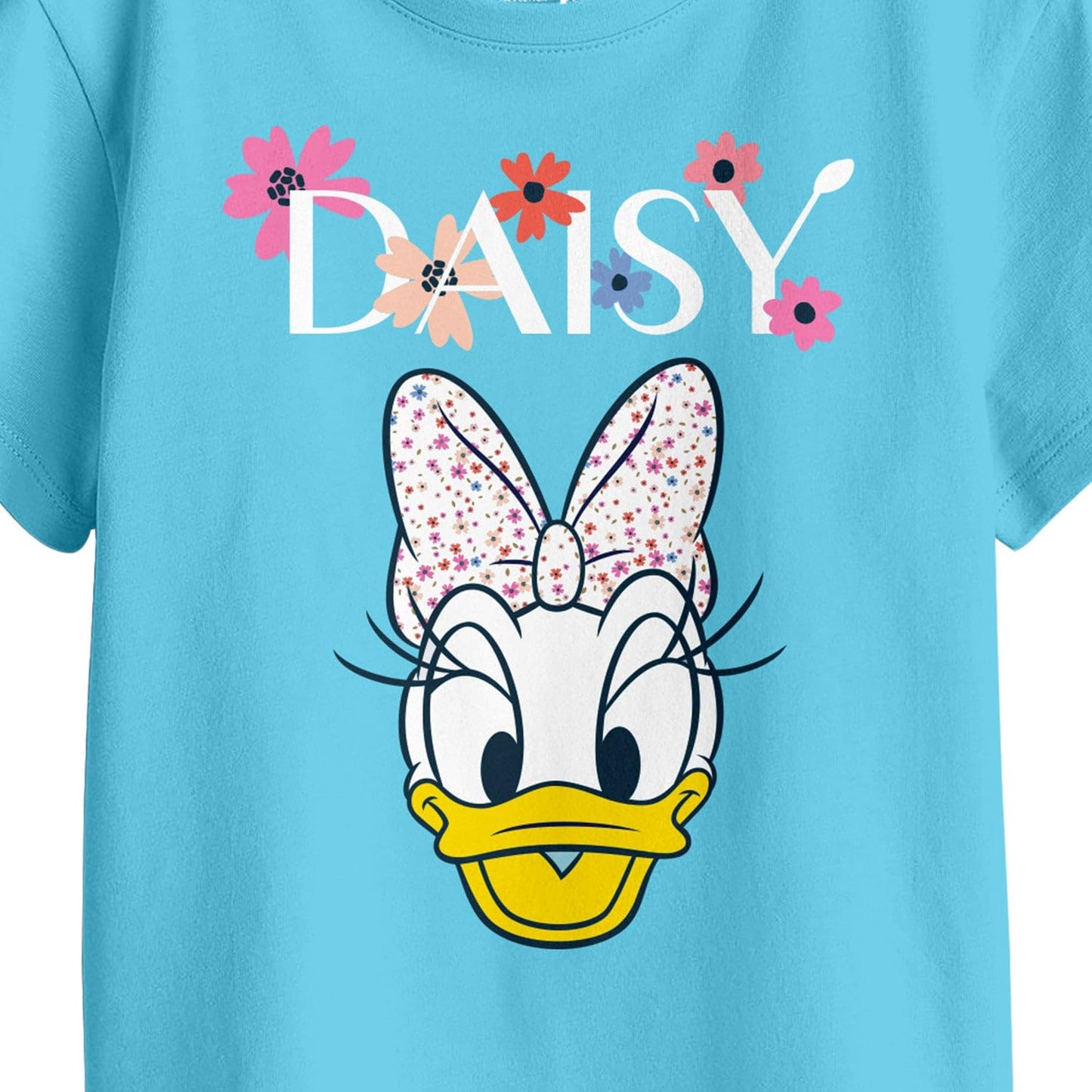 Bon Organik Girls Regular Fit T-Shirt (BON11415_Sky Blue