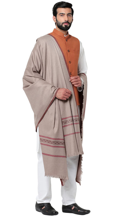 Weavers Villa MenS Wool Stole, 115Cm X 225Cm