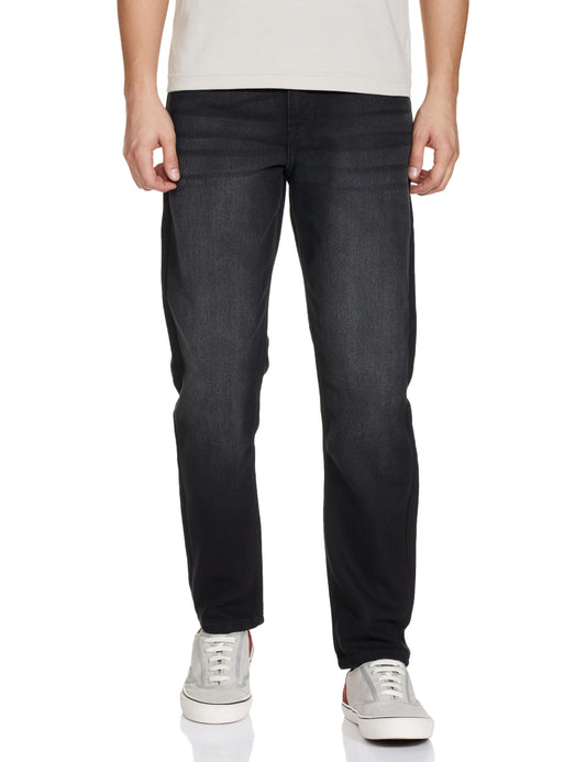 The Indian Garage Co Men Dad Fit Solid Mid-Rise Jeans Black