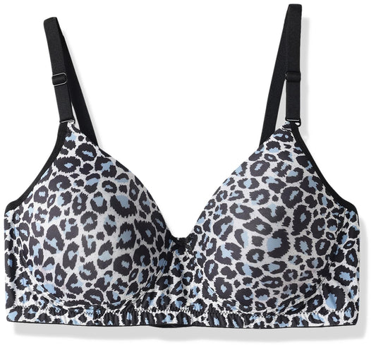 Clovia Womens Padded Non-Wired Full Coverage Animal Print T-Shirt Bra_BR1277A13_Black_38D