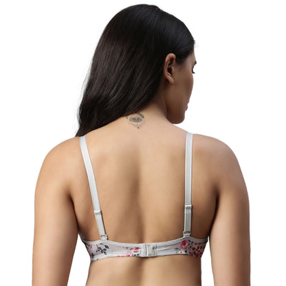 Enamor F023 Perfect Plunge T-shirt Bra Padded, Wirefree & Medium Coverage
