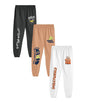 SHODOX Cotton Blend Regular fit Printed Multicolor Track Pants for Boys (Pack of 3)