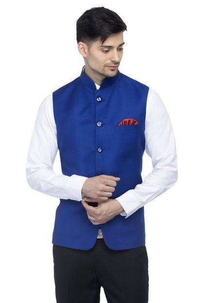 Favoroski Bandhgala Sleeveless Jackets Ethnic Men'S Wear Waistcoat (Chocolate)