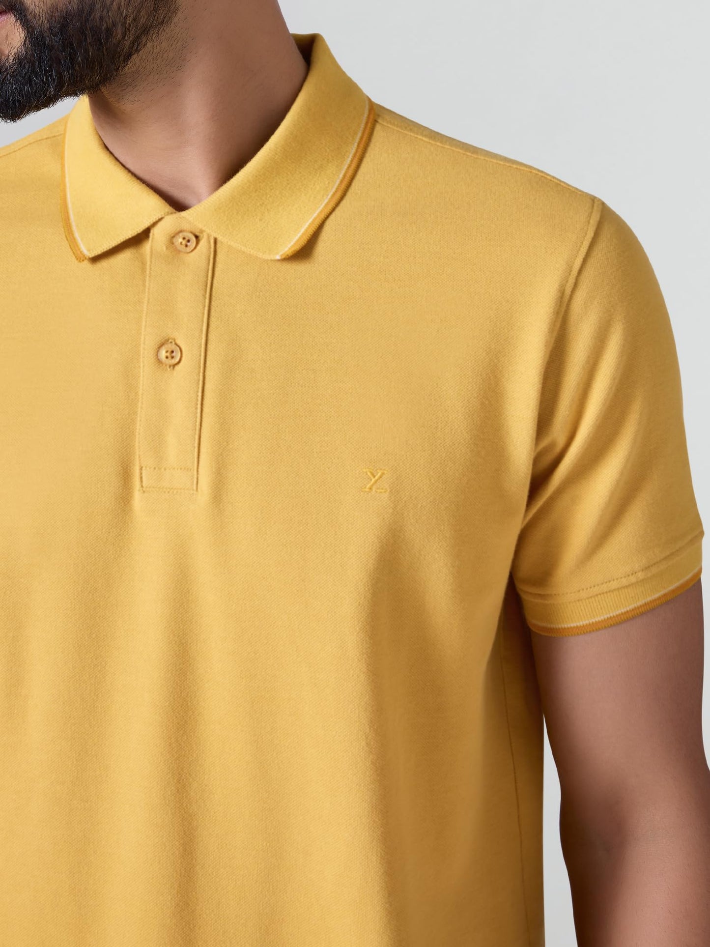 XYXX Accent Solid Halfsleeve Polo Tshirt for Men