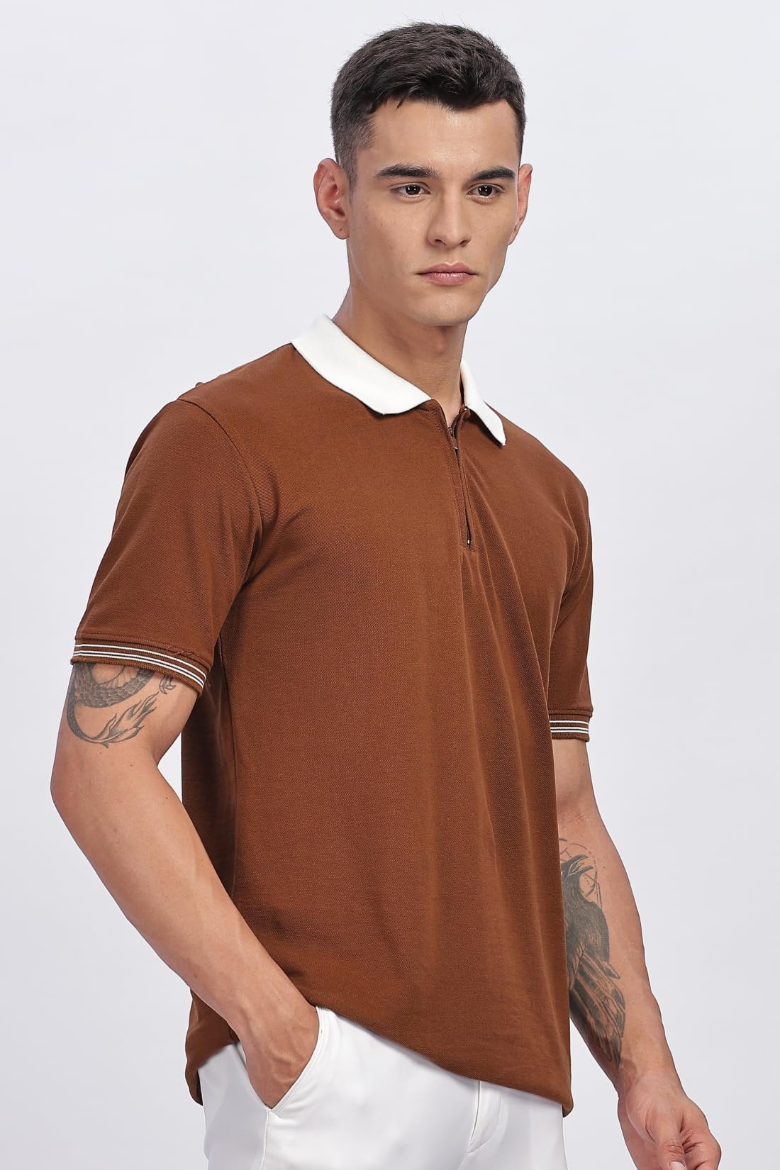 ADRO Polo T Shirt for Men | Plain Polo T-Shirt | 100% Cotton Polo Tshirt | Regular Fit Polo| Available in Plus Size Polo (in, Al
