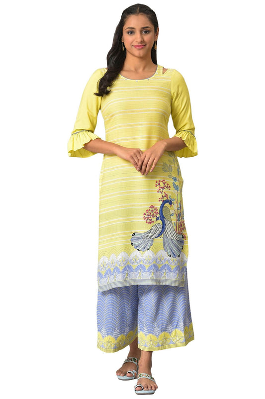 Aurelia Women's Printed Rayon Kurta
