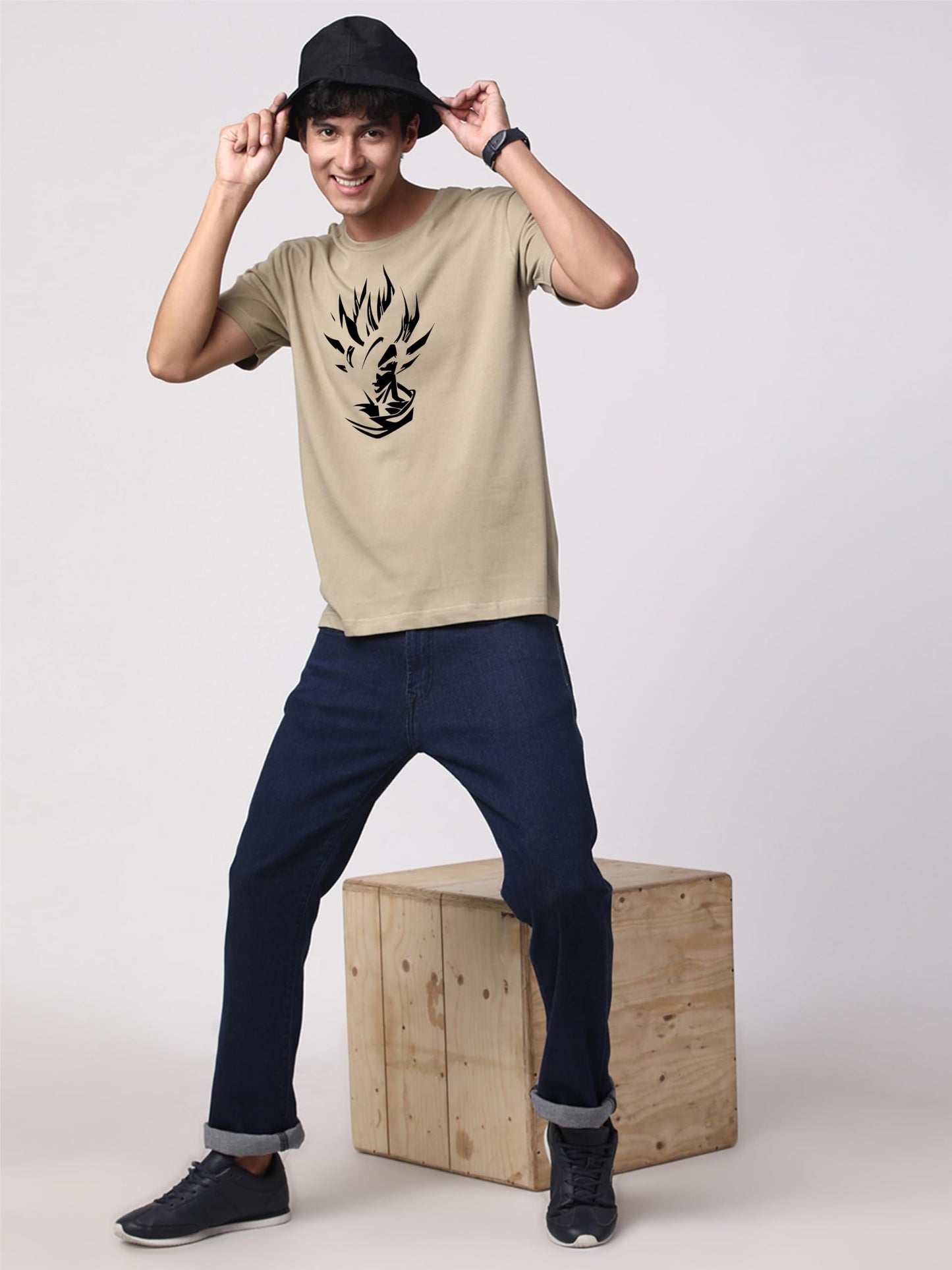 ADRO Tshirt for Men | Printed T Shirt for Men | 100% Cotton T-Shirt |Printed T Shirt | T-Shirts | RN24-GOK-BE