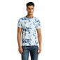 Pepe Jeans MenS Tie-Dye Slim Fit T-Shirt (Pm509537_Ocean Blue