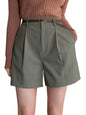 Greciilooks WomenS Western Shorts  Trendy Knee Length Casual Bottoms | Relaxed Fit Summer Shorts For Girls & Women Green