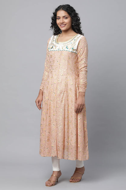 Aurelia Women's Polyester A-Line Kurta Set