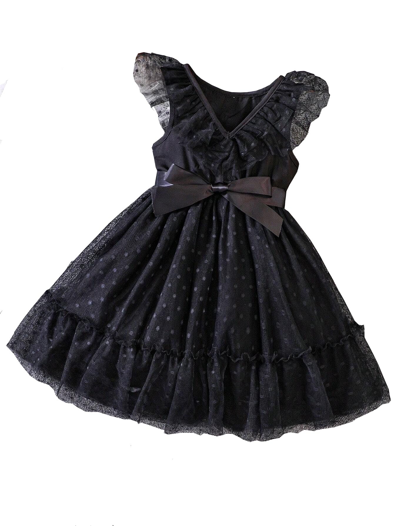 TAGAS Baby-Girls Net A-Line Knee-Length Dress