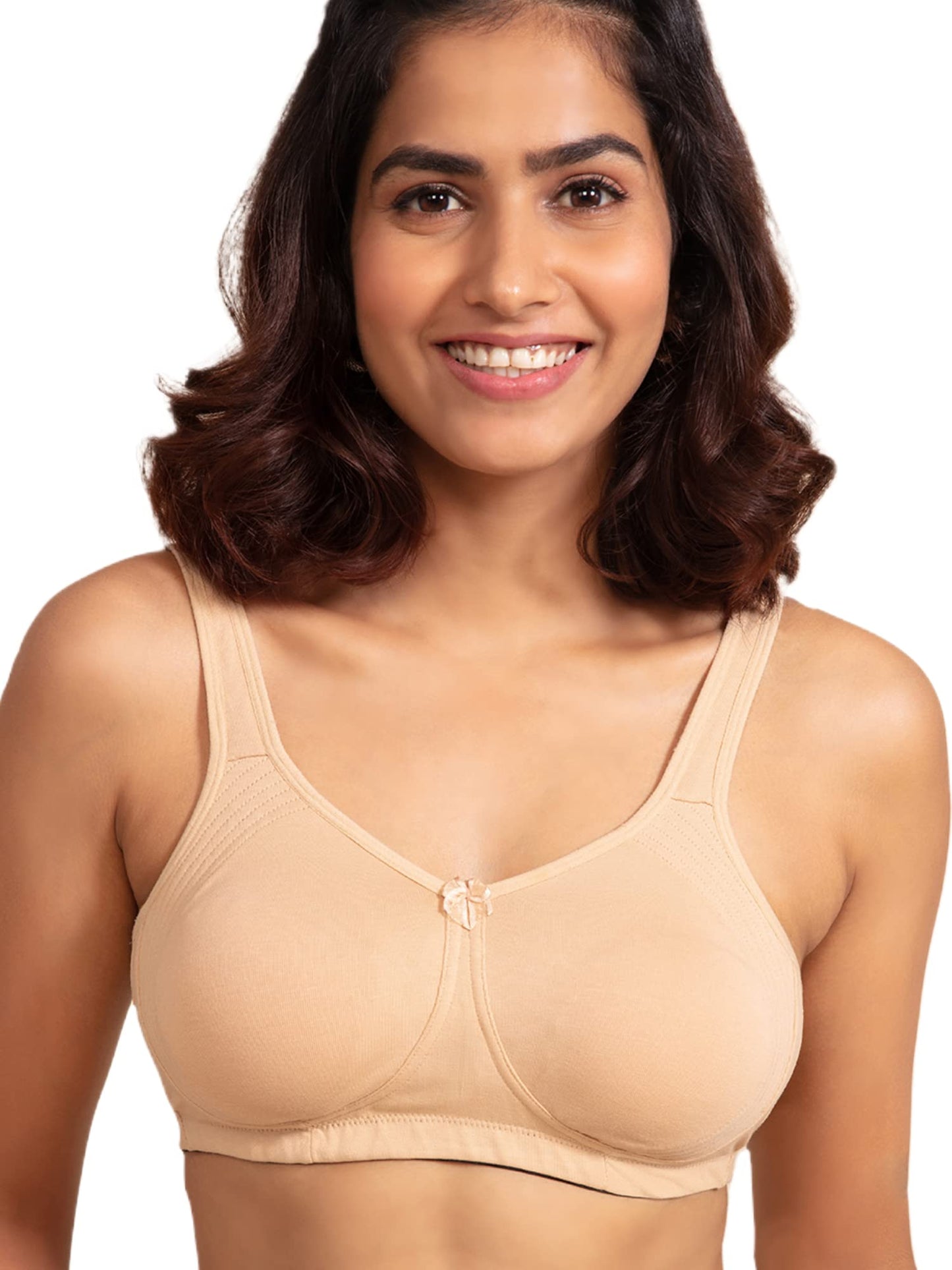 NYKD Everyday Cotton Bra for Women - Encircled with Love | Non-Padded | Wirefree | Full Coverage with Side Support Shaper (NYB16