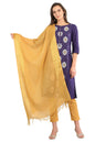 Aurelia WomenS Cottondupatta (19Cra80006-700285_Gold_Fs)_Fs, Brown, Free Size