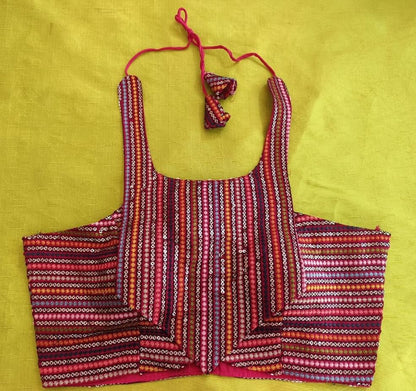 Pujia Mills Womens Sleeveless Readymade Saree Blouse Indian Ethnic Designer Stitched Womens Readymade Saree Blouse Sleeveless