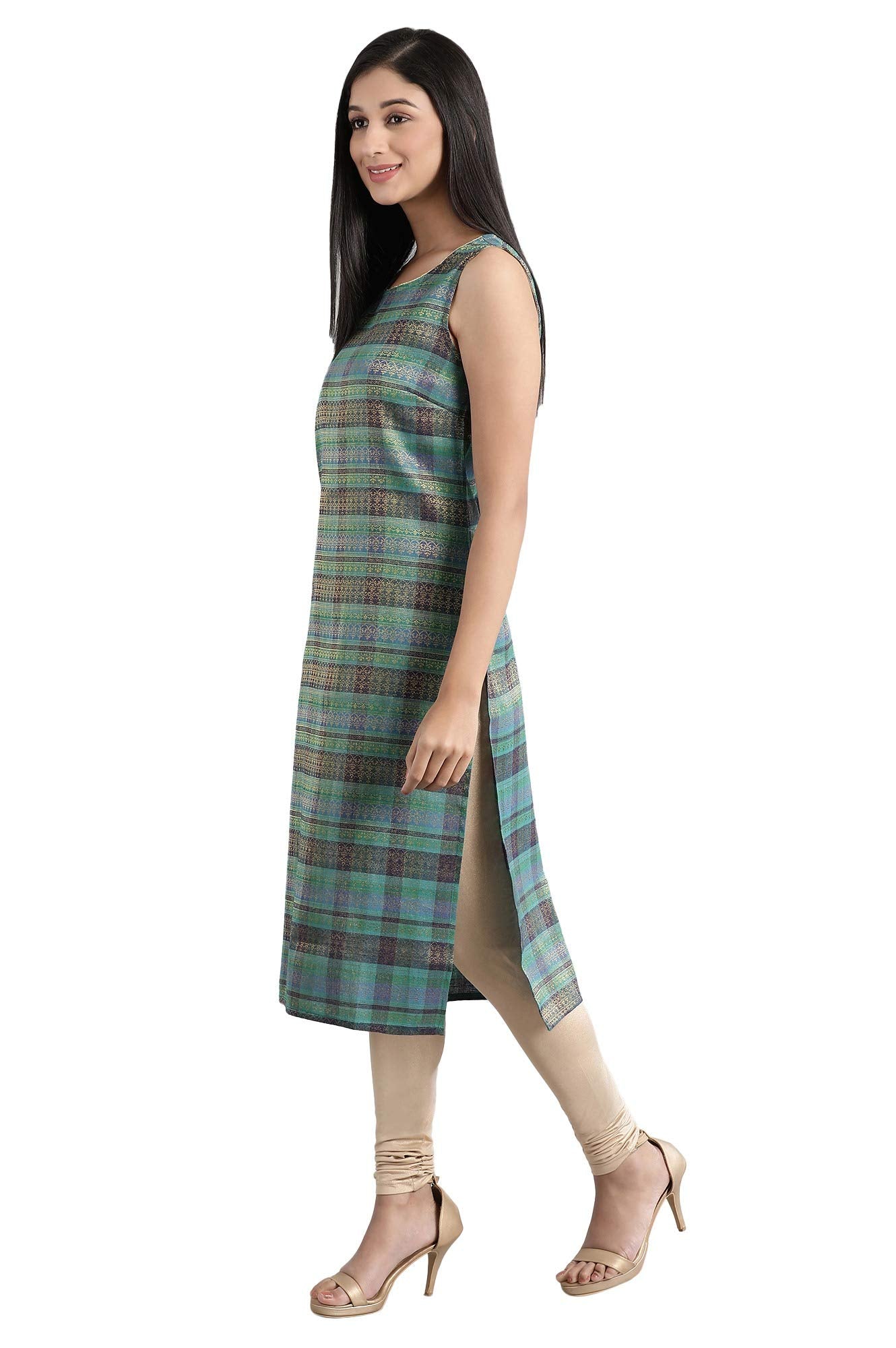 Aurelia Women's Cotton Blend Straight Kurta