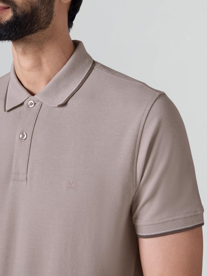 XYXX Accent Solid Halfsleeve Polo Tshirt for Men